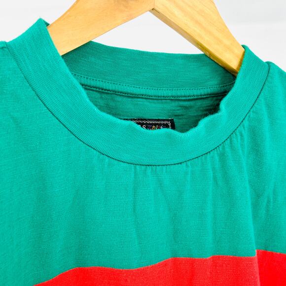 Guess Originals J Balvin Cotton Colorblock Graphic Embroidered T-Shirt - Picture 4 of 7